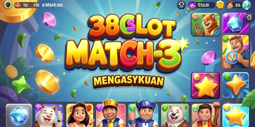 Tampilan menarik dari gameplay Match-3 di 380SLOT.