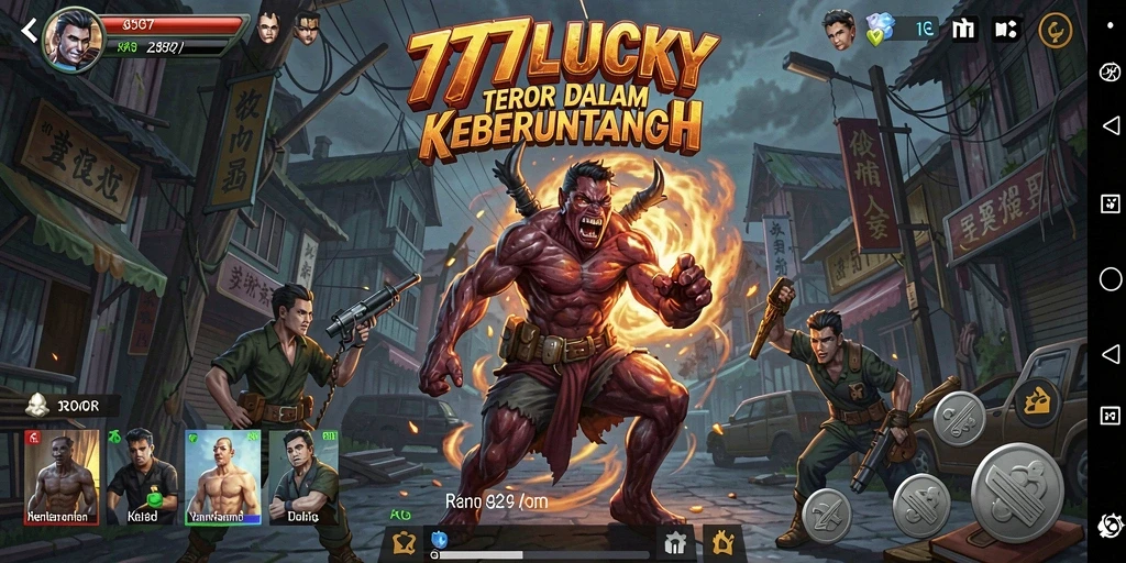 Tampilan gameplay menyeramkan dari 777LUCKY.