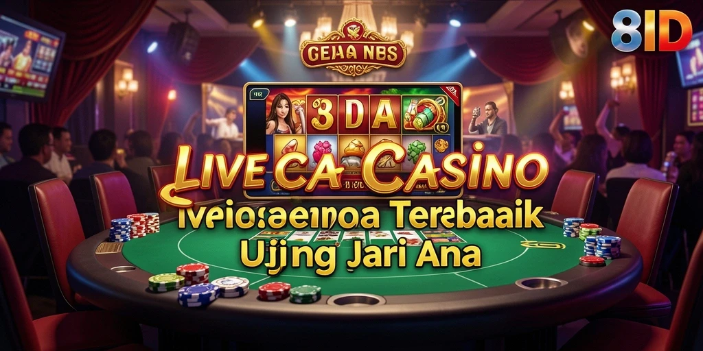 Tampilan gameplay Live Casino menarik dan interaktif di 8ID.