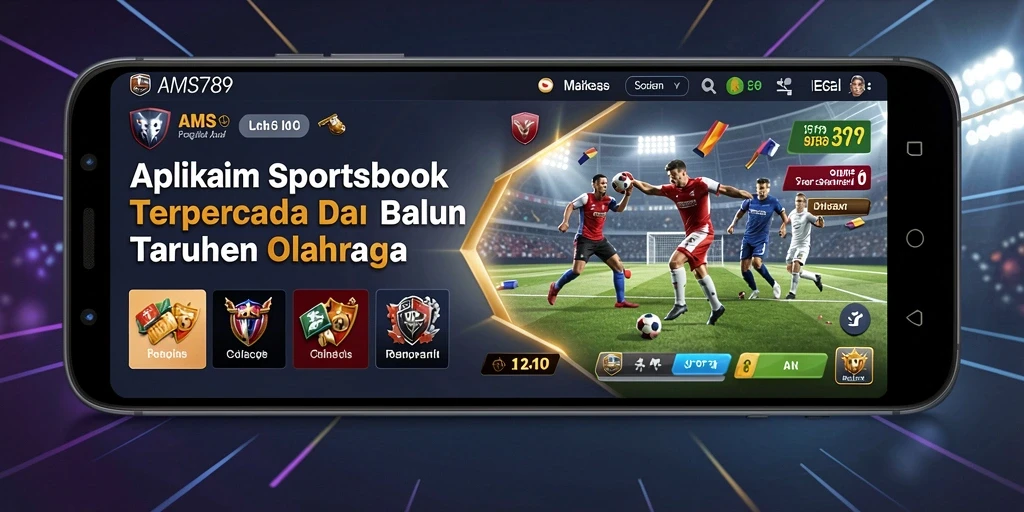 Tampilan screenshot utama AMS789 yang menunjukkan gameplay taruhan olahraga.