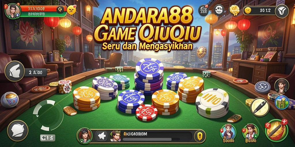 Tampilan seru gameplay QiuQiu di ANDARA88.
