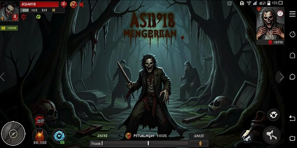 Tangkapan layar menampilkan suasana mencekam dalam game ASIA918.