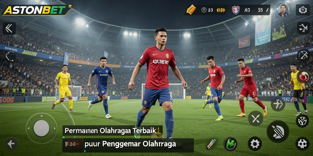 Screenshot gameplay ASTONBET menampilkan taruhan olahraga yang seru.