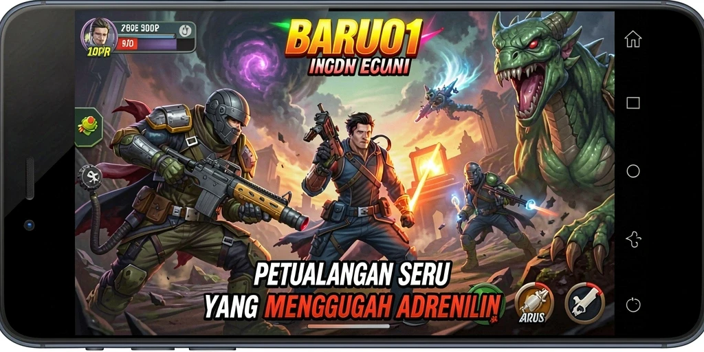 Tampilan gameplay seru dalam <strong>BARU01</strong> yang penuh petualangan.