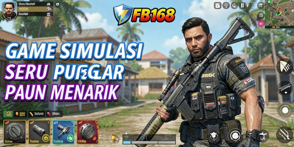 Tangkapan layar utama FB168 menampilkan aksi gameplay simulasi yang menarik.