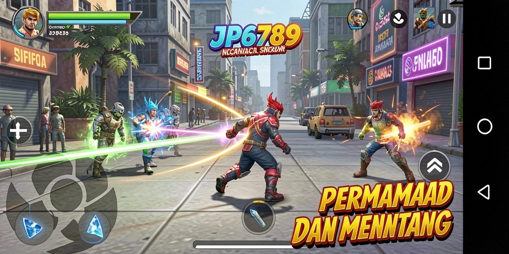 Screenshot JP6789 menunjukkan aksi gameplay yang seru dan menegangkan.
