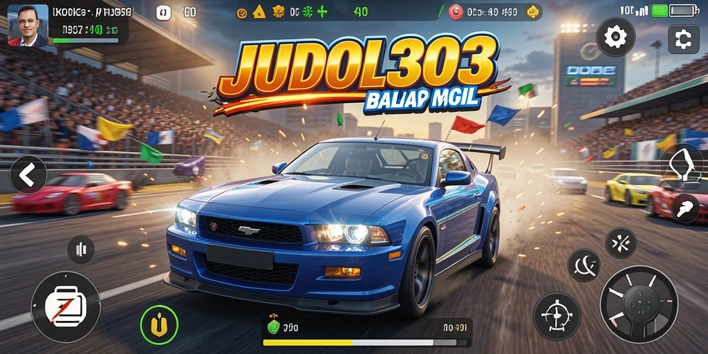 Tampilan menarik dari gameplay balap JUDOL303 yang mendebarkan.
