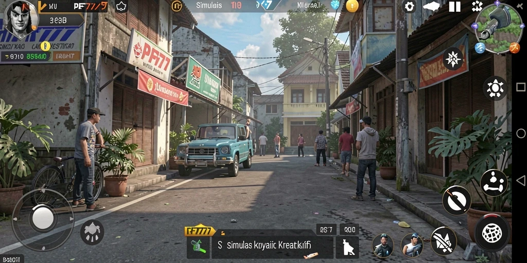 Tampilan gameplay PF777 yang penuh warna dan interaktif.