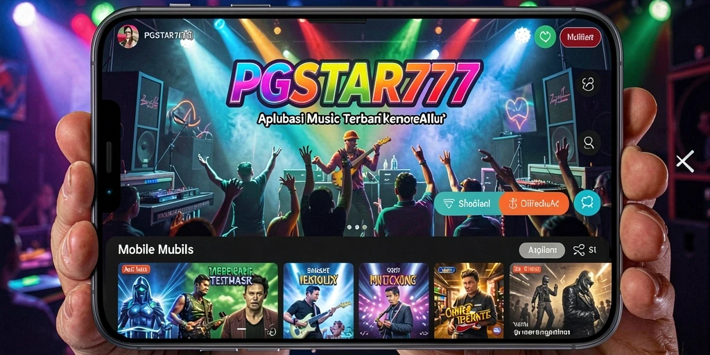 Tampilan gameplay PGSTAR777 yang menampilkan interaksi musik.