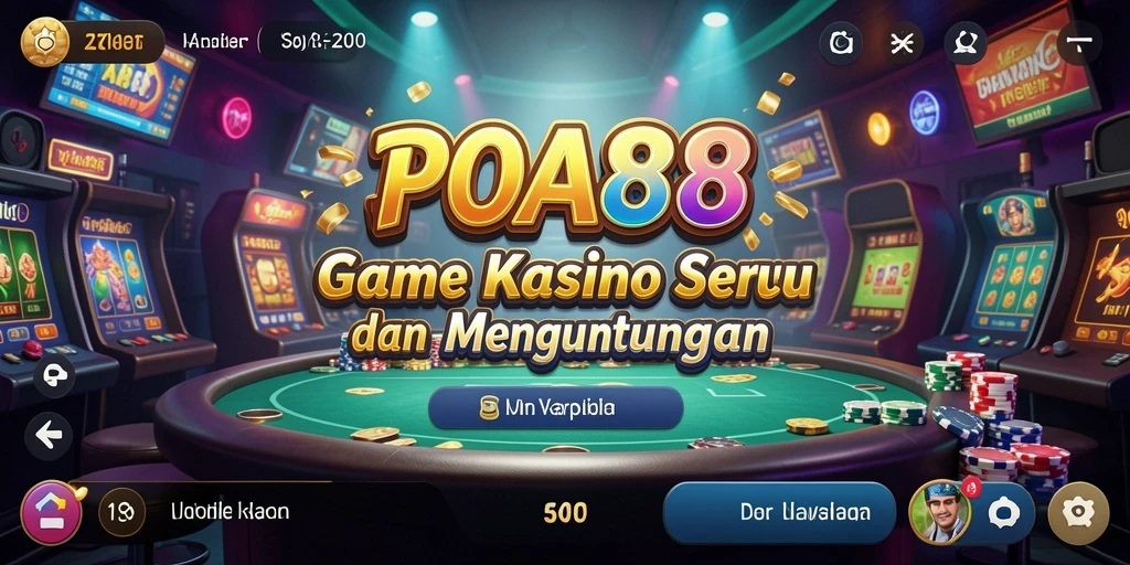 Screenshot utama menunjukkan gameplay menegangkan di Kasino.