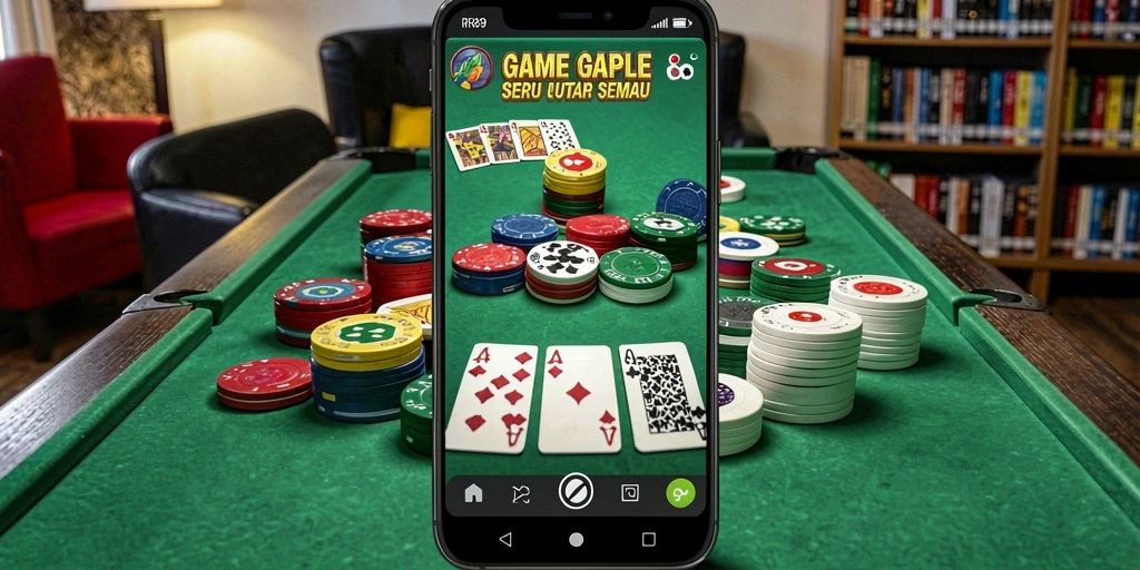 Screenshot gameplay RR89 yang menampilkan momen seru permainan Gaple.