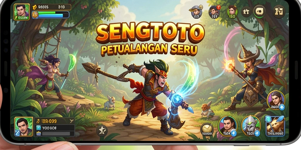 Screenshot gameplay SENGTOTO menampilkan aksi mendebarkan di petualangan.