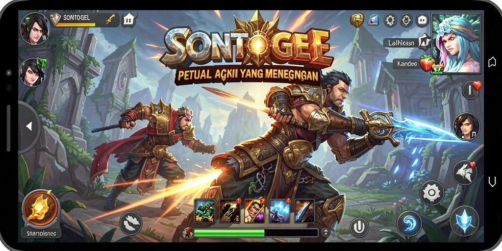 Tampilan menarik dari gameplay ARPG SONTOGEL yang mendebarkan.