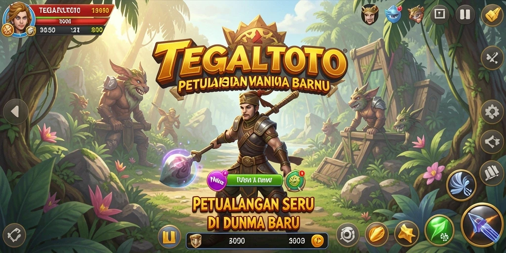 Screenshot TEGALTOTO menampilkan pemain menjelajahi lingkungan yang menarik.