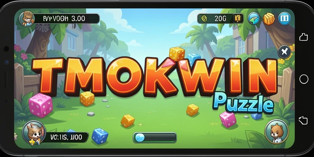 Tampilan gameplay TMOKWIN yang menampilkan tantangan Puzzle yang menarik.