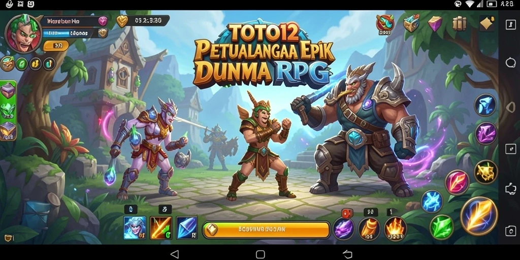 Screenshot gameplay TOTO12 yang menampilkan aksi pertempuran yang seru.