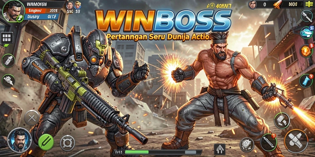 Tampilan gameplay seru dari game action WINBOSS.