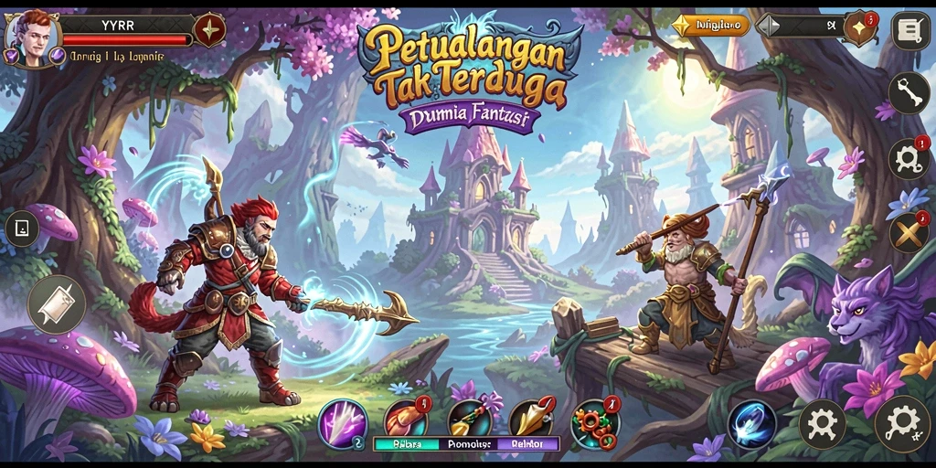 Gameplay YYRR yang seru dan penuh petualangan.